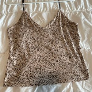 Stretchy beige and black cheetah crop tank, missing tags but never actually worn